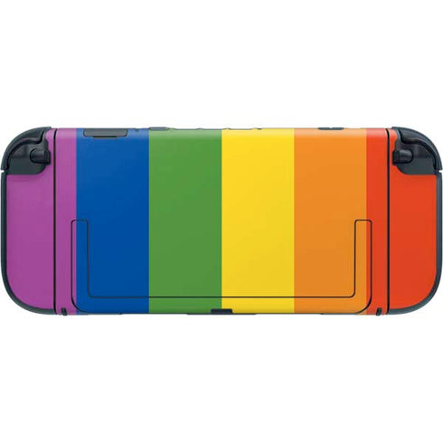 Vertical Rainbow Flag Nintendo Switch 2 (2025) with Joy-Con Skin